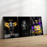 NBA Legends Glass Wall Art Bundle.
